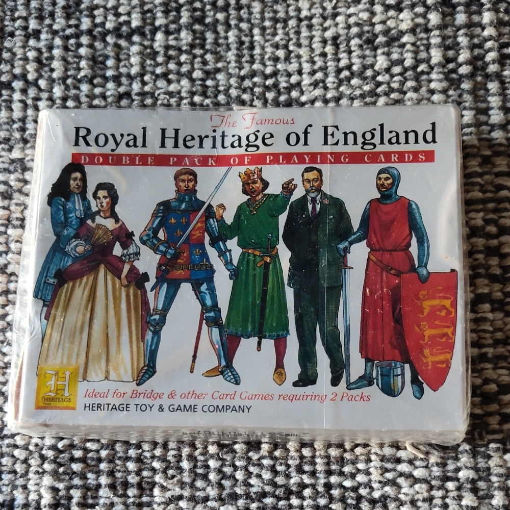 Royal Heritage Of England 2 x Packs Plastic Coated Playing Cards